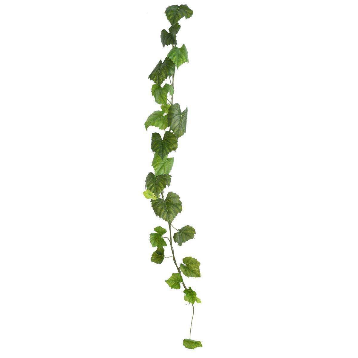 Guirlande artificielle de vigne vierge - décoration d'intérieur - H.180cm vert