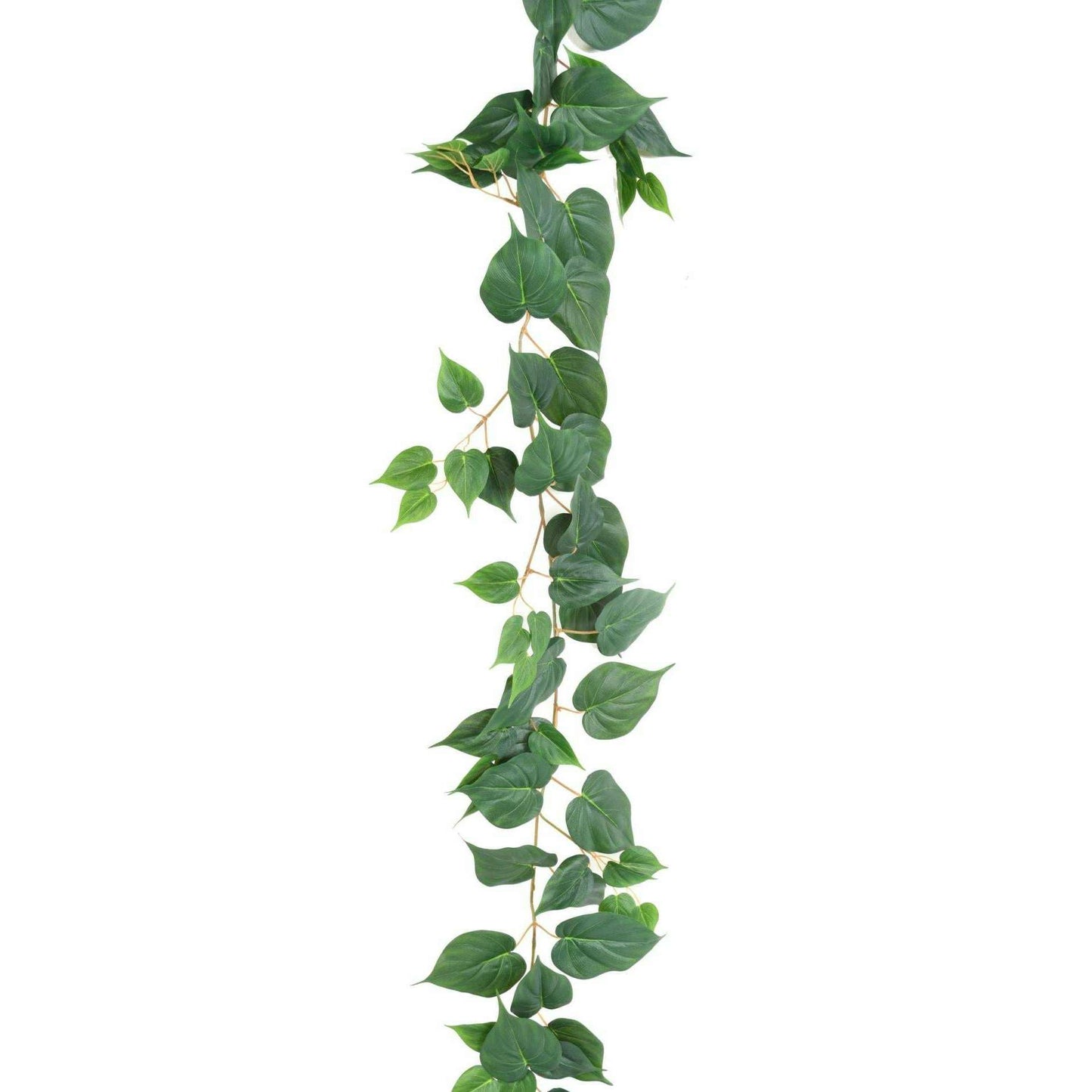 Guirlande artificielle Pothos 114 feuilles - décoration pour intérieur - H.190cm vert