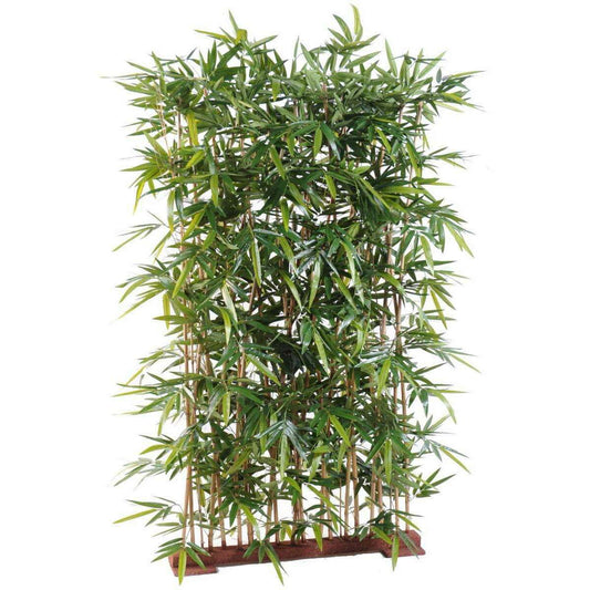 Haie artificielle Bambou New UV résistant - extérieur balcon terrasse - H.150cm socle 75cm