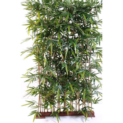 Haie artificielle Bambou New UV résistant - extérieur balcon terrasse - H.150cm socle 75cm