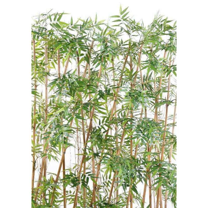 Haie artificielle bambou oriental 20 cannes - intérieur - H.185cm vert