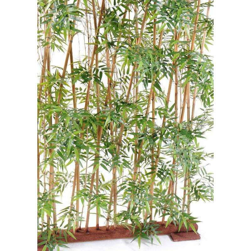 Haie artificielle bambou oriental 20 cannes - intérieur - H.185cm vert
