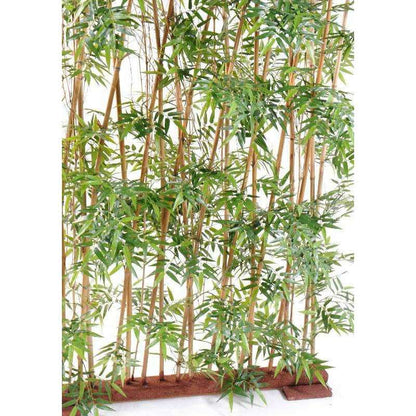 Haie artificielle bambou oriental 20 cannes - intérieur - H.185cm vert