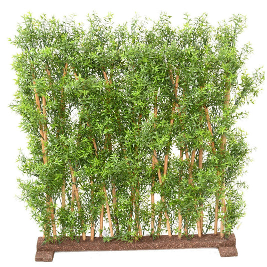 Haie artificielle Eucalyptus Plastique UV - plante pour extérieur - H.110cm