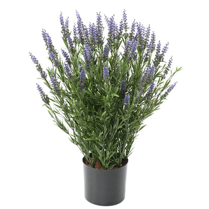 Lavande artificielle en pot - plante d'extérieur - H.68cm