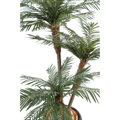 Palmier artificiel 3 troncs - plante artificielle d'intérieur - H.160cm vert
