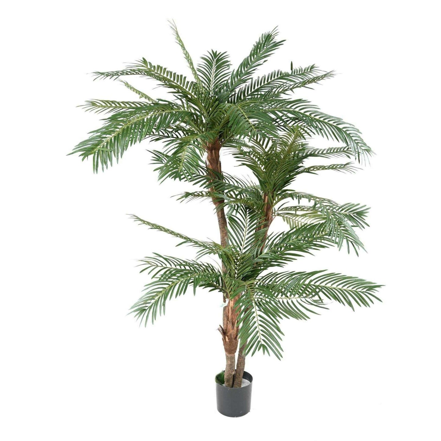 Palmier artificiel 3 troncs - plante artificielle d'intérieur - H.160cm vert
