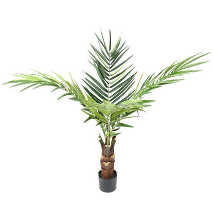 Palmier artificiel kentia tronc - décoration d'intérieur - H.120cm vert