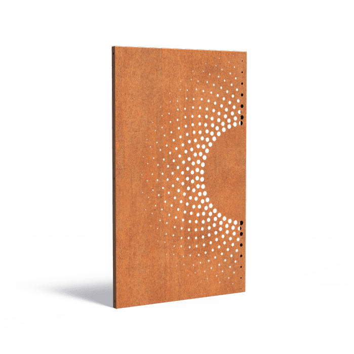 Panneau Acier Corten décors Abstrait 2.2 - jardin terrasse - H.180x110cm rouille