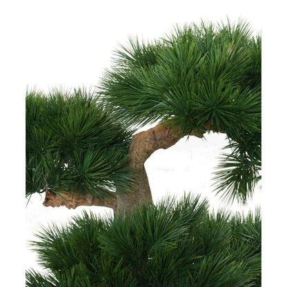 Pin Bonsaï arbre artificiel sur platine - intérieur extérieur - H.92cm