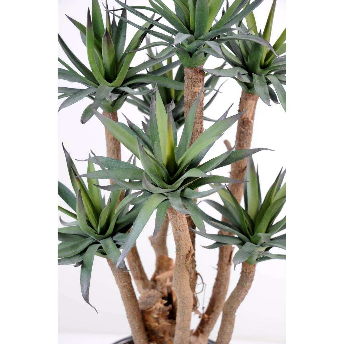 Plante artificielle Agave 7 troncs - succulente pour intérieur - H.72cm vert