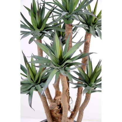 Plante artificielle Agave 7 troncs - succulente pour intérieur - H.72cm vert