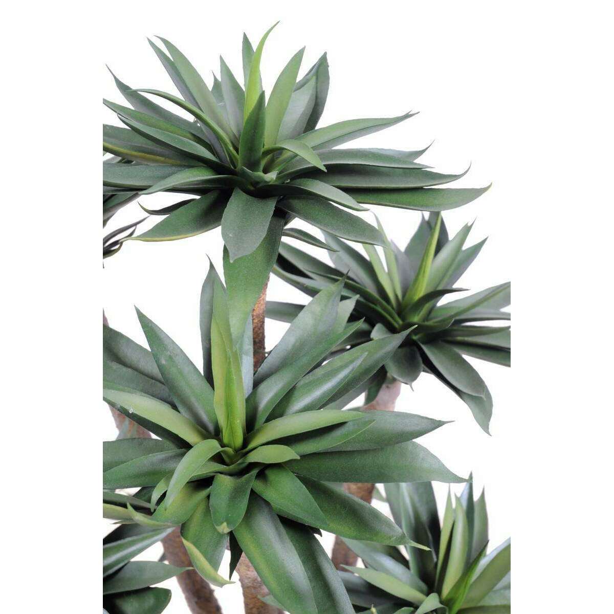 Plante artificielle Agave 9 têtes - succulente pour intérieur - H.105cm vert