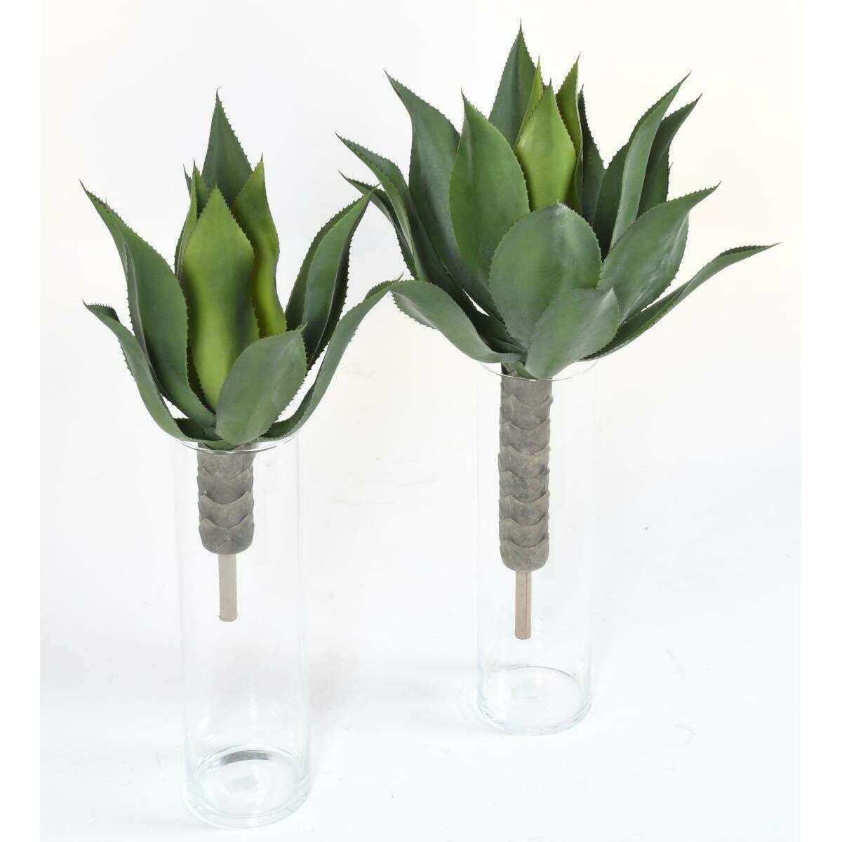 Plante artificielle Agave tige de plantation - cactus pour intérieur - H.75cm