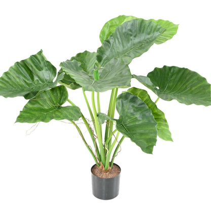Plante artificielle Alocasia Calidora - plante verte d'intérieur - H.65cm