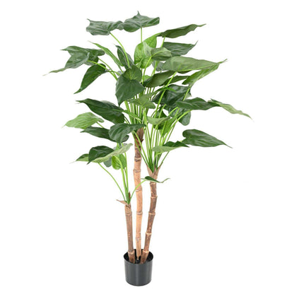 Plante artificielle Alocasia Cucullata - plante tropicale d'intérieur - H.110cm