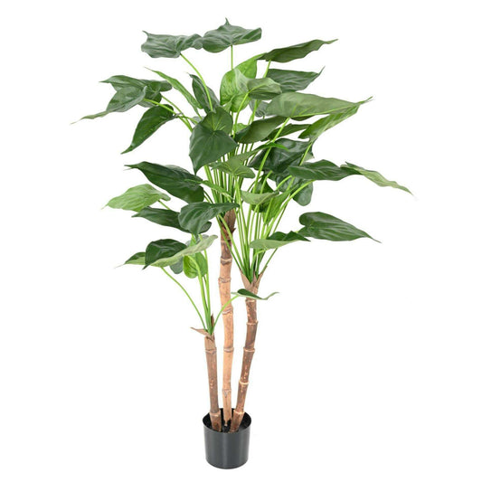 Plante artificielle Alocasia Cucullata - plante tropicale d'intérieur - H.110cm