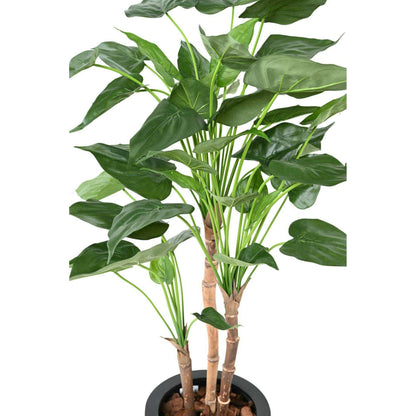 Plante artificielle Alocasia Cucullata - plante tropicale d'intérieur - H.110cm