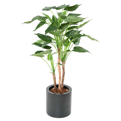 Plante artificielle Alocasia Cucullata - plante tropicale d'intérieur - H.110cm