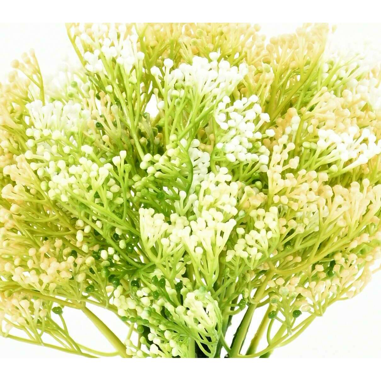 Plante artificielle anti-UV baies en piquet - intérieur extérieur - H.20cm vert