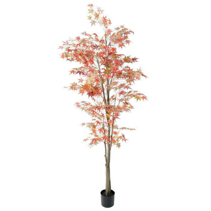 Plante artificielle Aralia automne - arbre synthétique pour intérieur - H.220cm