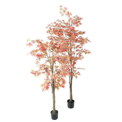 Plante artificielle Aralia automne - arbre synthétique pour intérieur - H.220cm