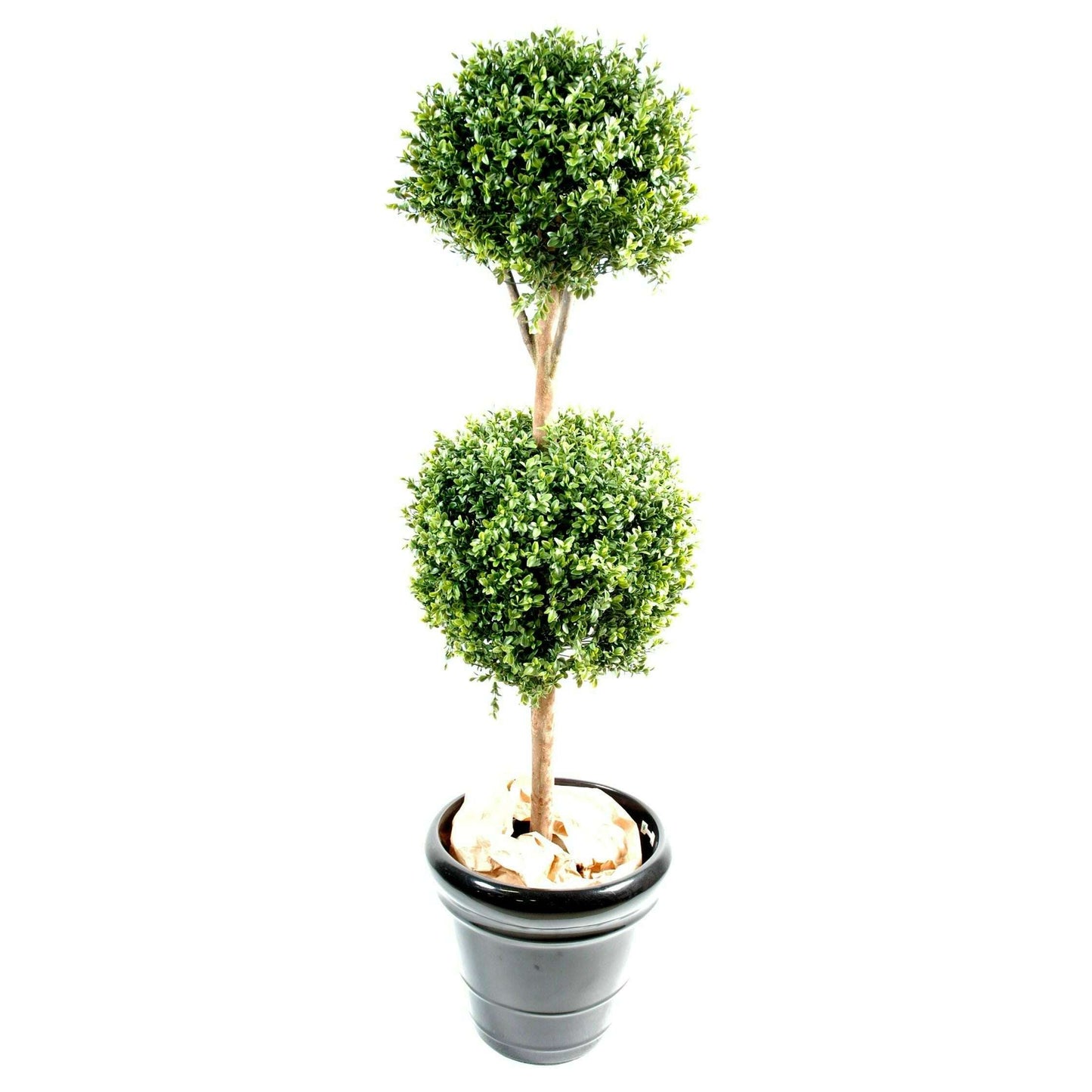 Plante artificielle Buis double boule - intérieur extérieur - H.170 cm vert