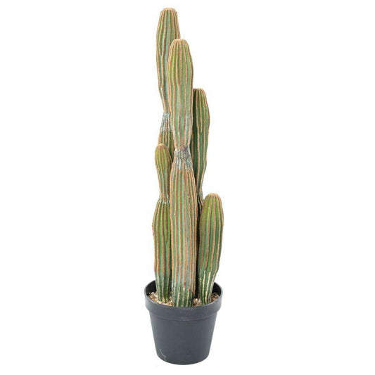 Plante artificielle Cactus Finger 6 troncs - Plante pour intérieur - H.95cm vert