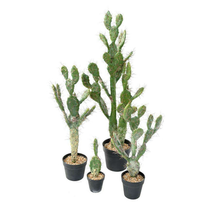 Plante artificielle Cactus Plat - Plante pour intérieur - H. 104cm vert