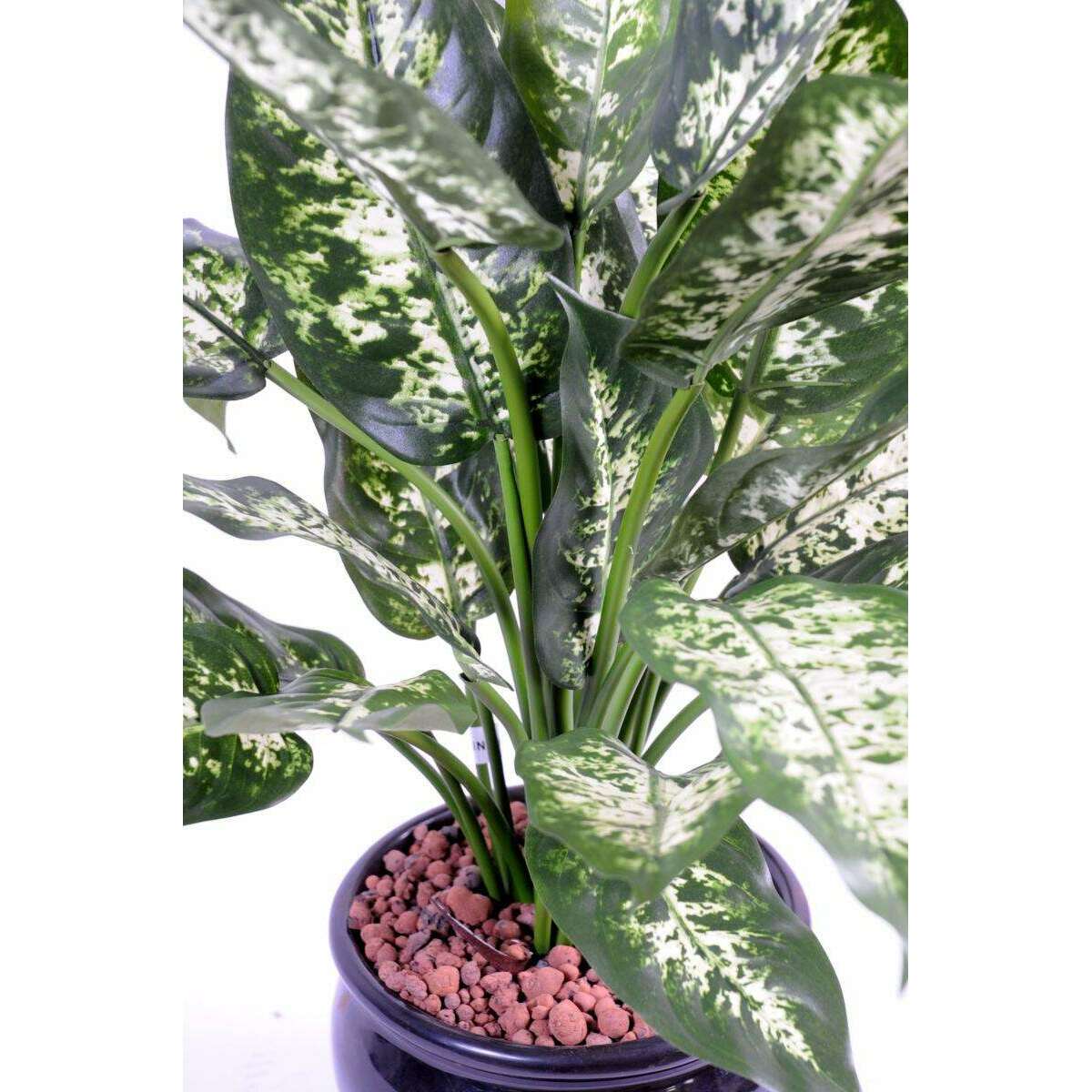 Plante artificielle Dieffenbachia en pot - plante d'intérieur - H.51cm panaché