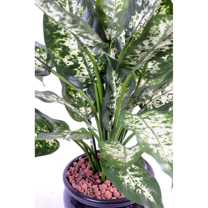 Plante artificielle Dieffenbachia en pot - plante d'intérieur - H.51cm panaché