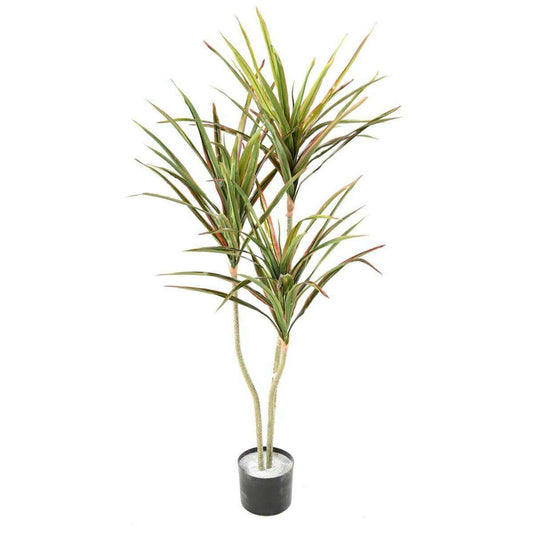 Plante artificielle Dracaena 3 têtes - décoration d'intérieur - H.140cm