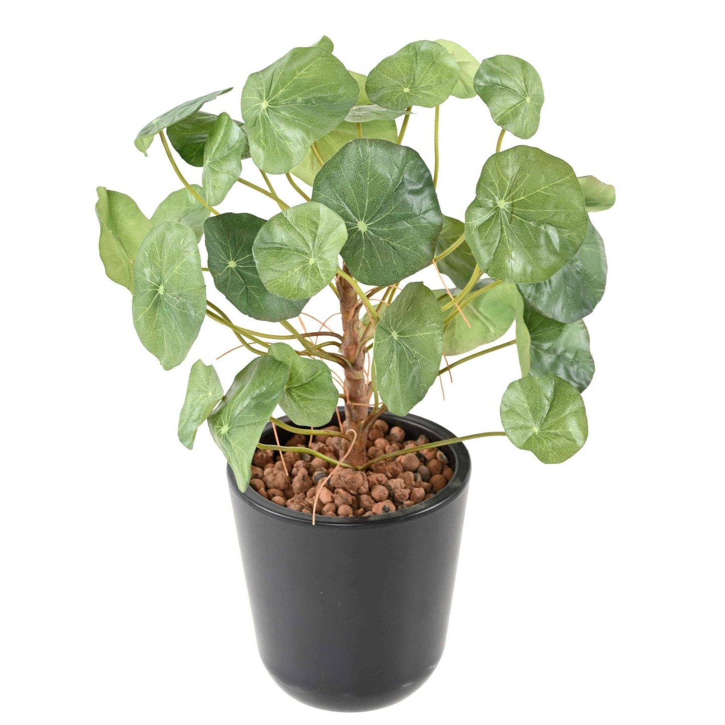 Plante artificielle en piquet Nasturtium (Cresson) - décoration d'intérieur - H.35cm