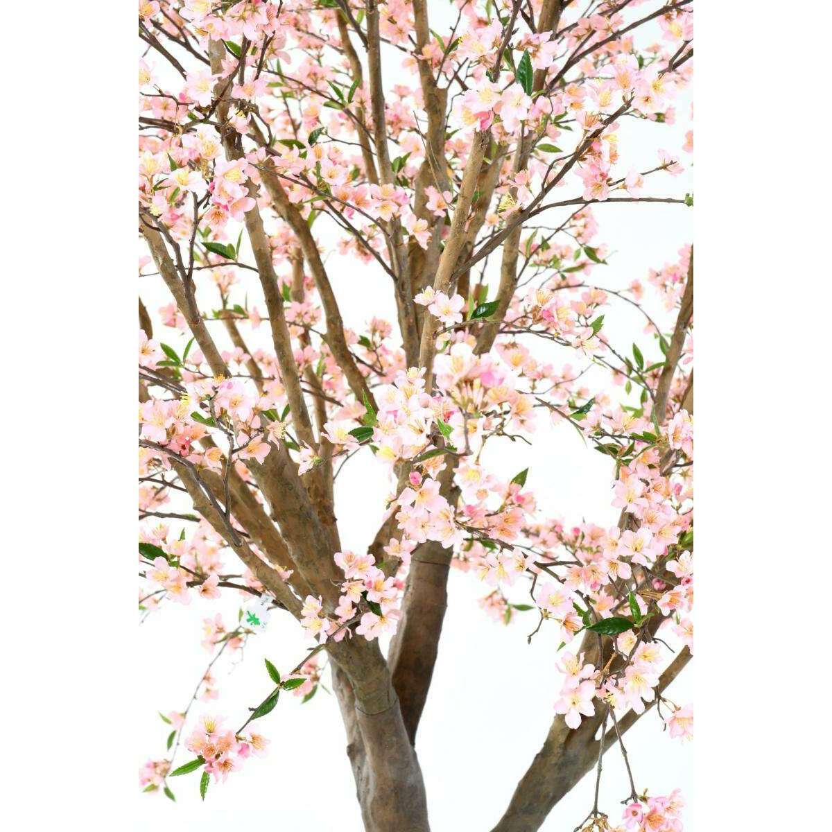 Plante artificielle fleurie Cerisier new large - intérieur - H.280cm rose
