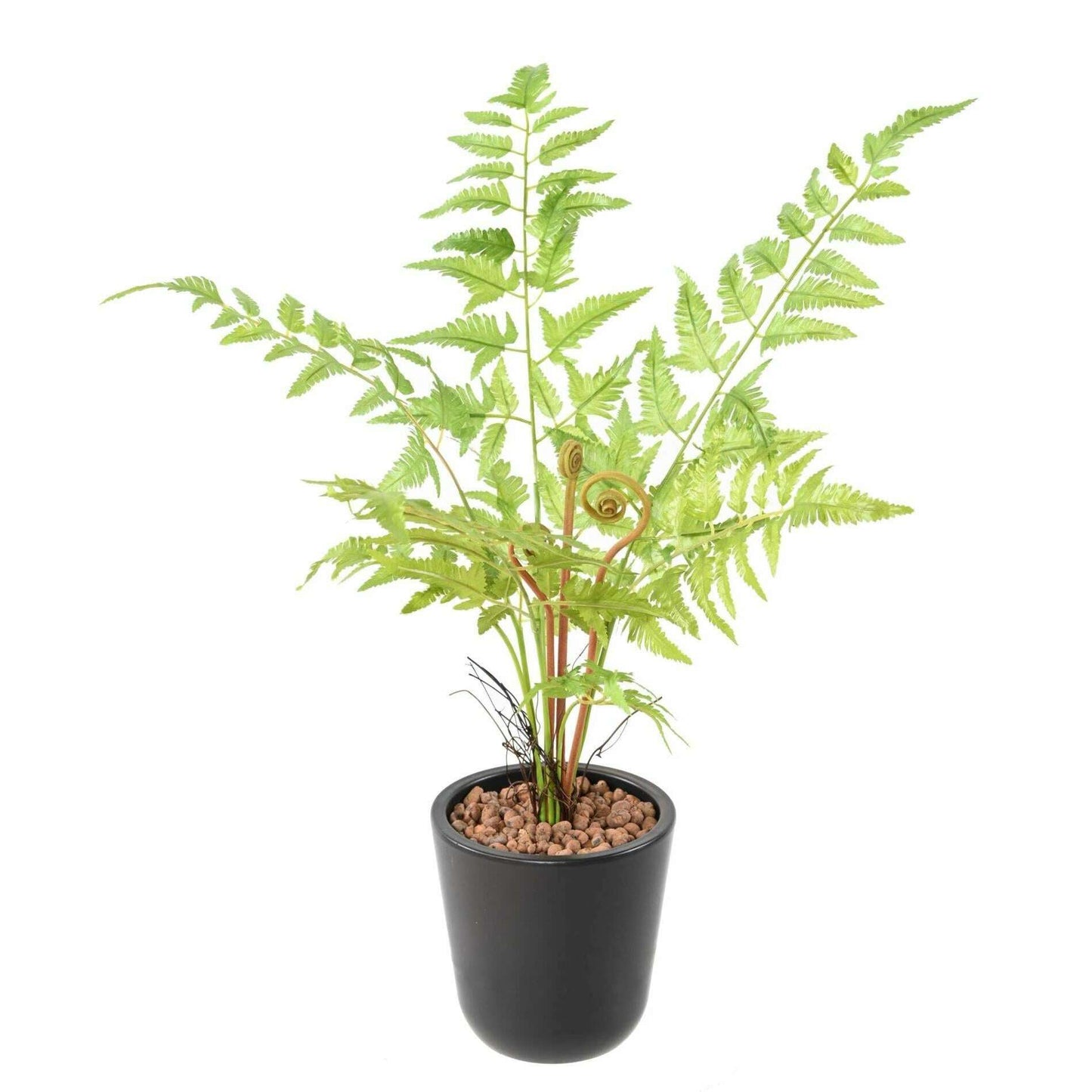 Plante artificielle fougère en piquet - décoration d'intérieur - H.68cm vert