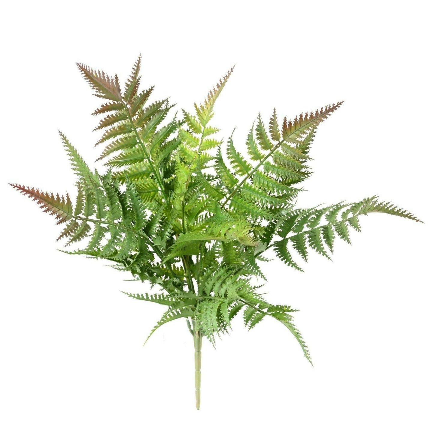 Plante artificielle Fougère plastique en piquet - décoration d'intérieur - H.45cm vert