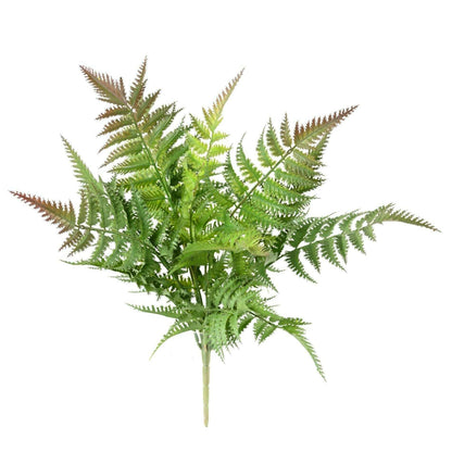 Plante artificielle Fougère plastique en piquet - décoration d'intérieur - H.45cm vert