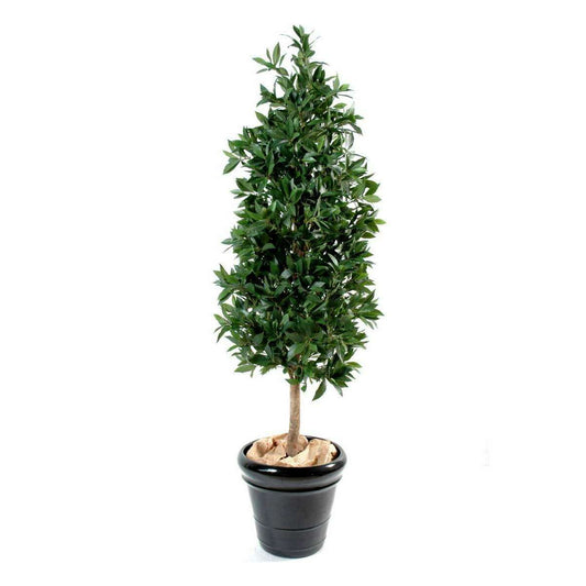 Plante artificielle Laurier pyramide luxe - haut de gamme - H.180cm vert