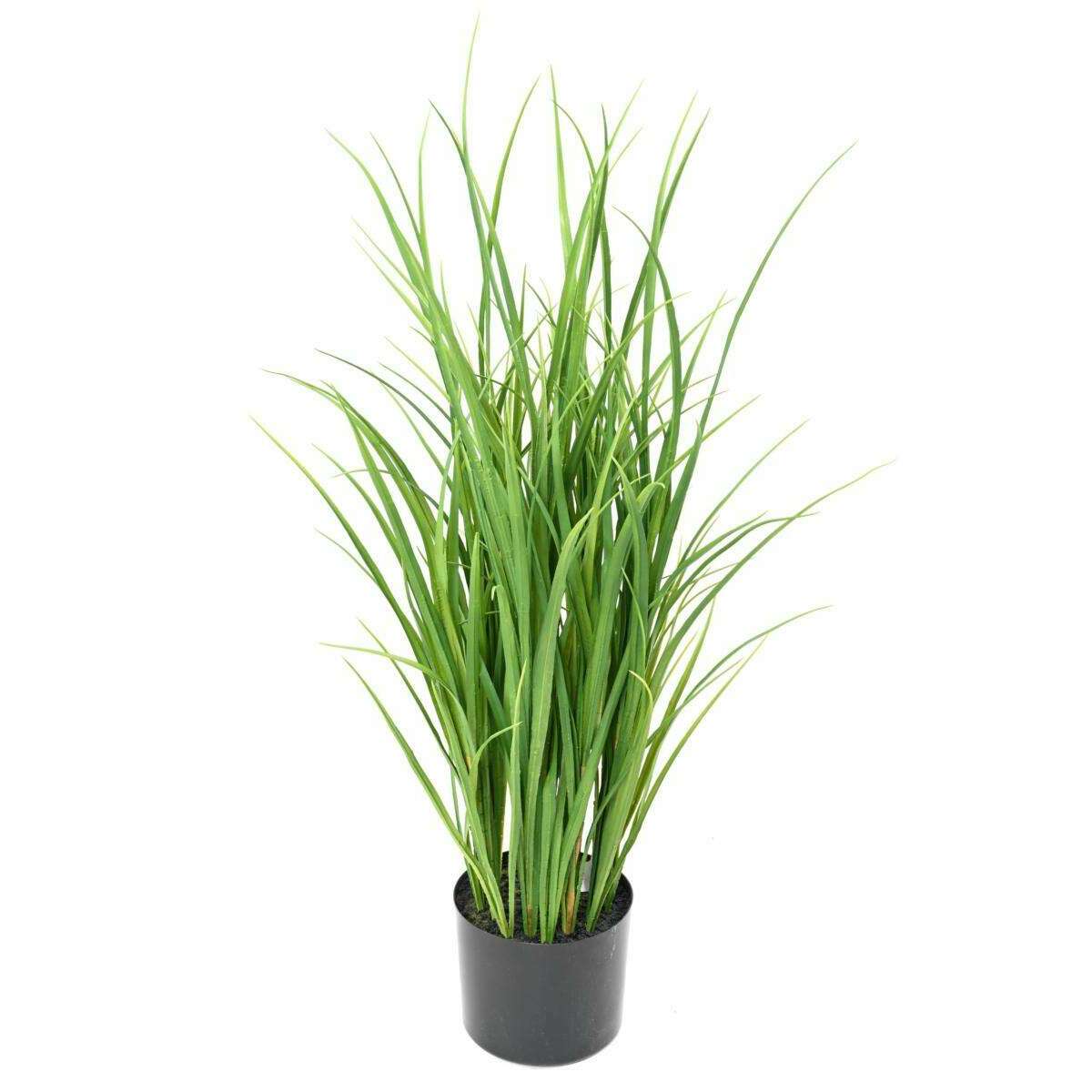 Plante artificielle Lemon Grass en pot - graminée pour intérieur - H.90cm
