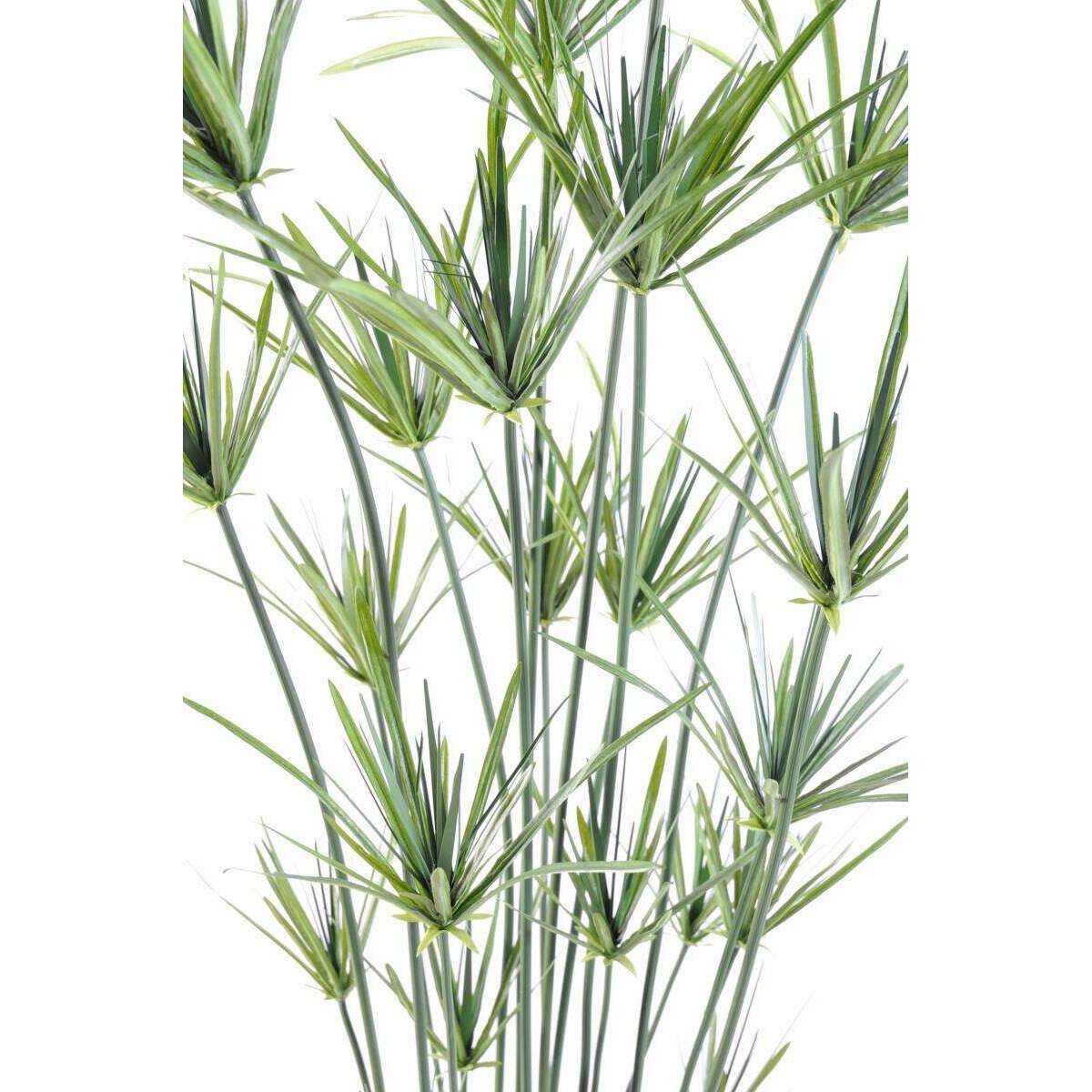 Plante artificielle Papyrus ornemental en pot - décoration d'intérieur - H.110cm vert