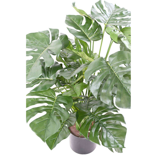 Plante artificielle Philo en pot 29 feuilles - plante d'intérieur - H.72cm vert