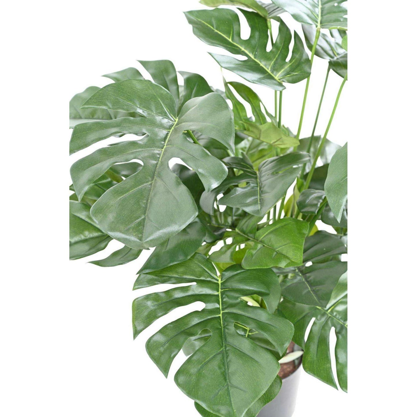 Plante artificielle Philo en pot 29 feuilles - plante d'intérieur - H.72cm vert