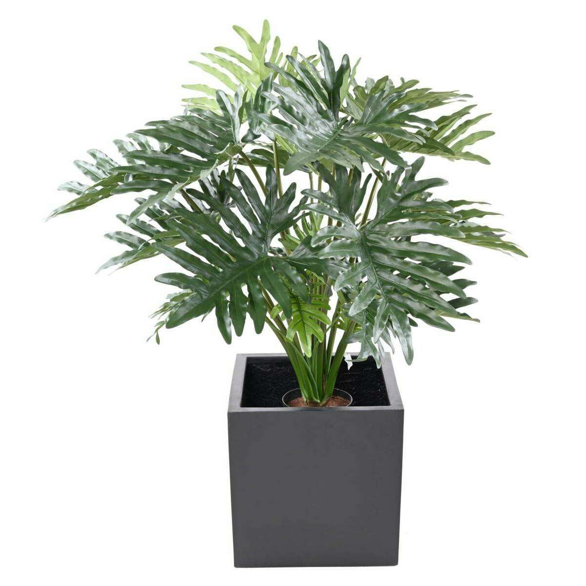 Plante artificielle Philodendron Selloum - plante d'intérieur - H.90cm vert