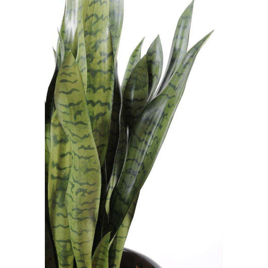 Plante artificielle Sansevieria large - décoration d'intérieur - H.93cm vert