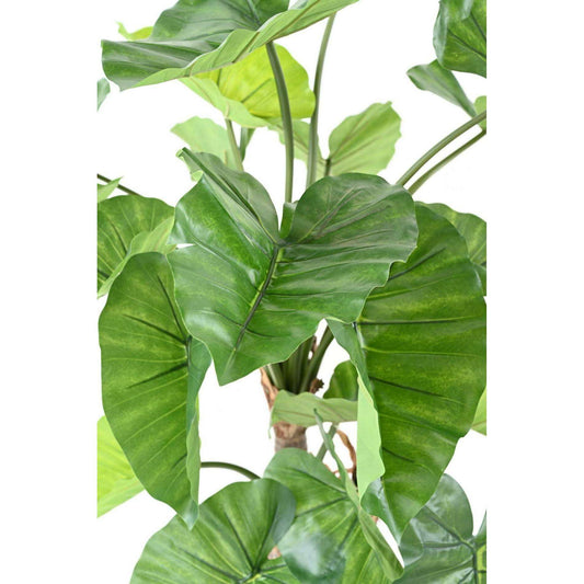 Plante artificielle tropicale Alocasia 3 troncs - décoration d'intérieur - H.130cm vert