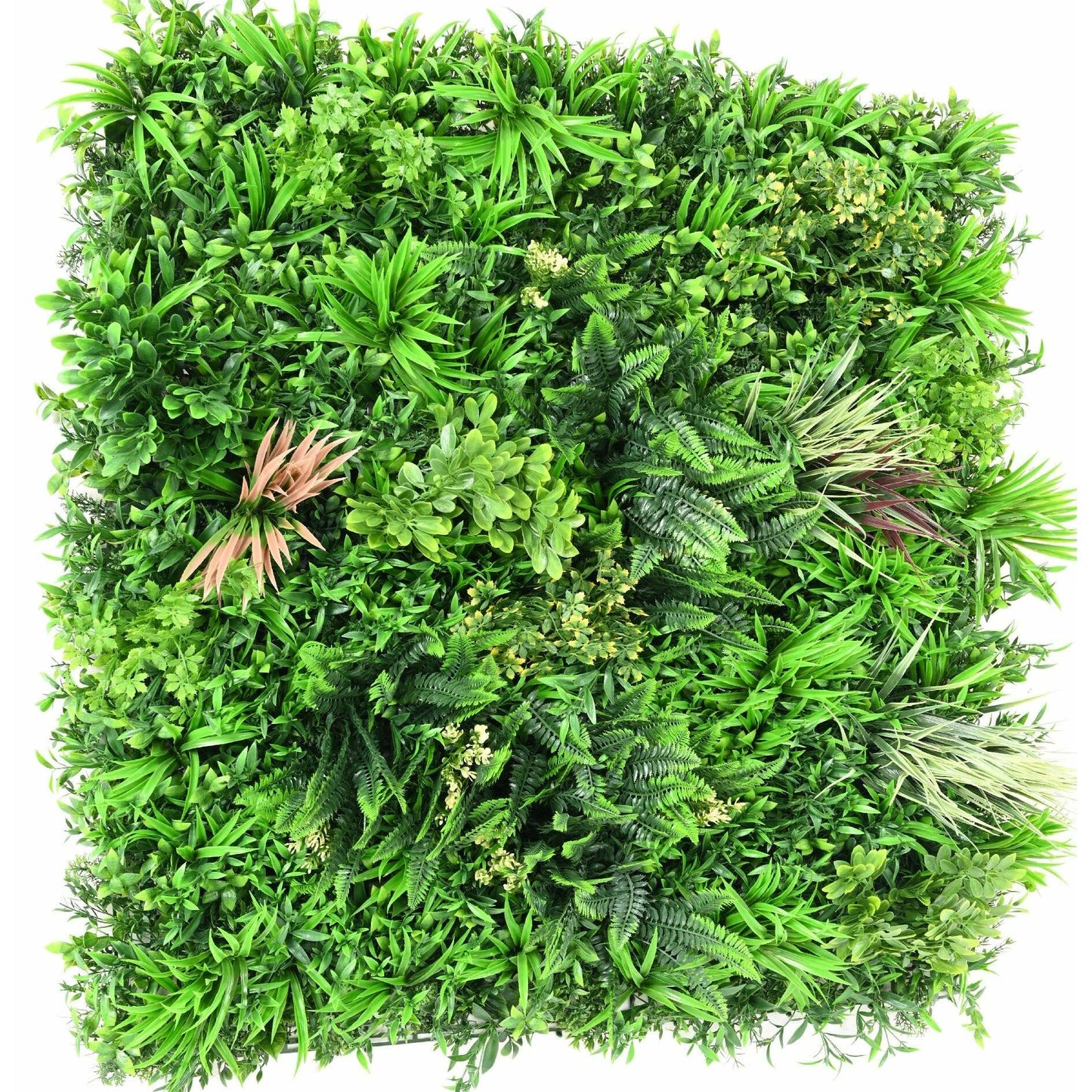 Plaque végétale artificielle O plantes UV résistant - décoration murale - 100x100cm