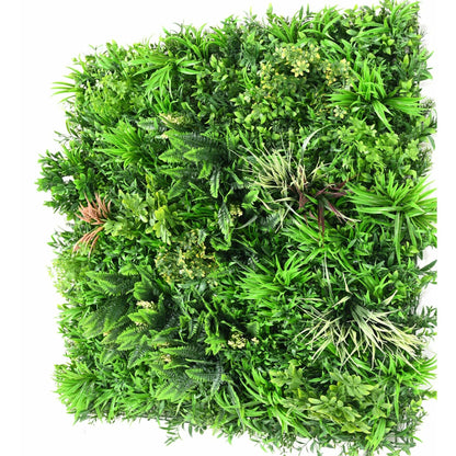 Plaque végétale artificielle O plantes UV résistant - décoration murale - 100x100cm