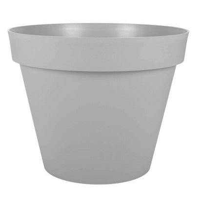Pot pour fleur Toscane rond intérieur extérieur Ø.60cm gris béton EDA PLASTIQUES