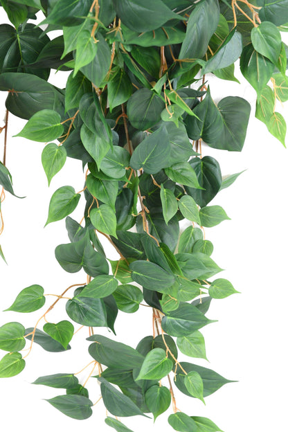 Feuillage artificiel chute de Pothos en piquet - décoration intérieur - H.90cm vert - K4