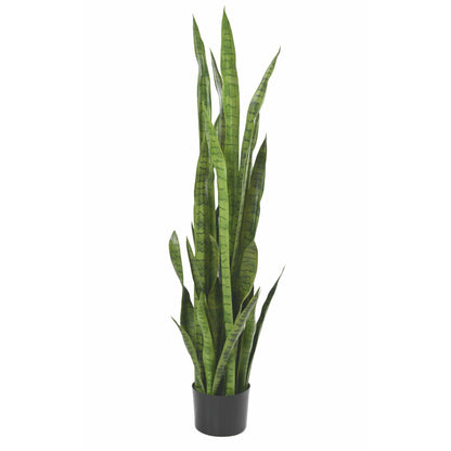 Plante artificielle Sansevieria - 26 feuilles - décoration d'intérieur - H.155cm vert